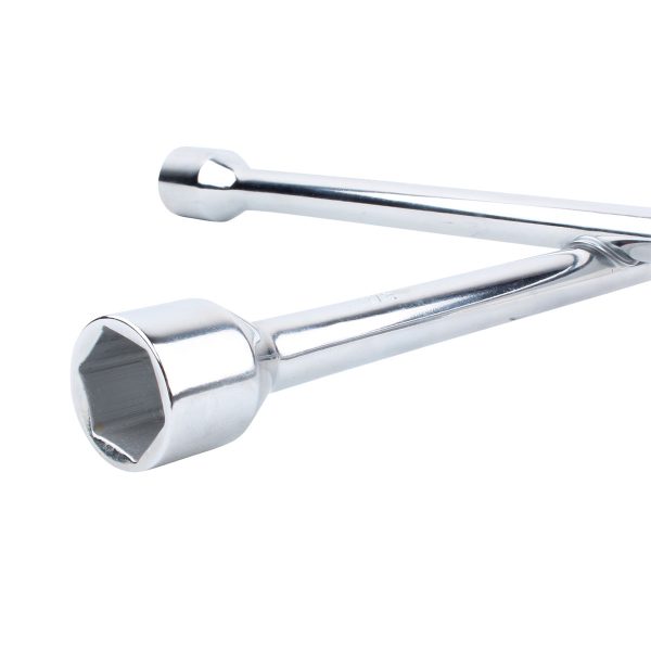 Llave de cruz cromada 14” (13/16” - 3/4” - 17mm - 7/8”) - Image 5