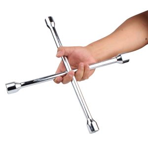 Llave de cruz cromada 14” (13/16” - 3/4” - 17mm - 7/8”)
